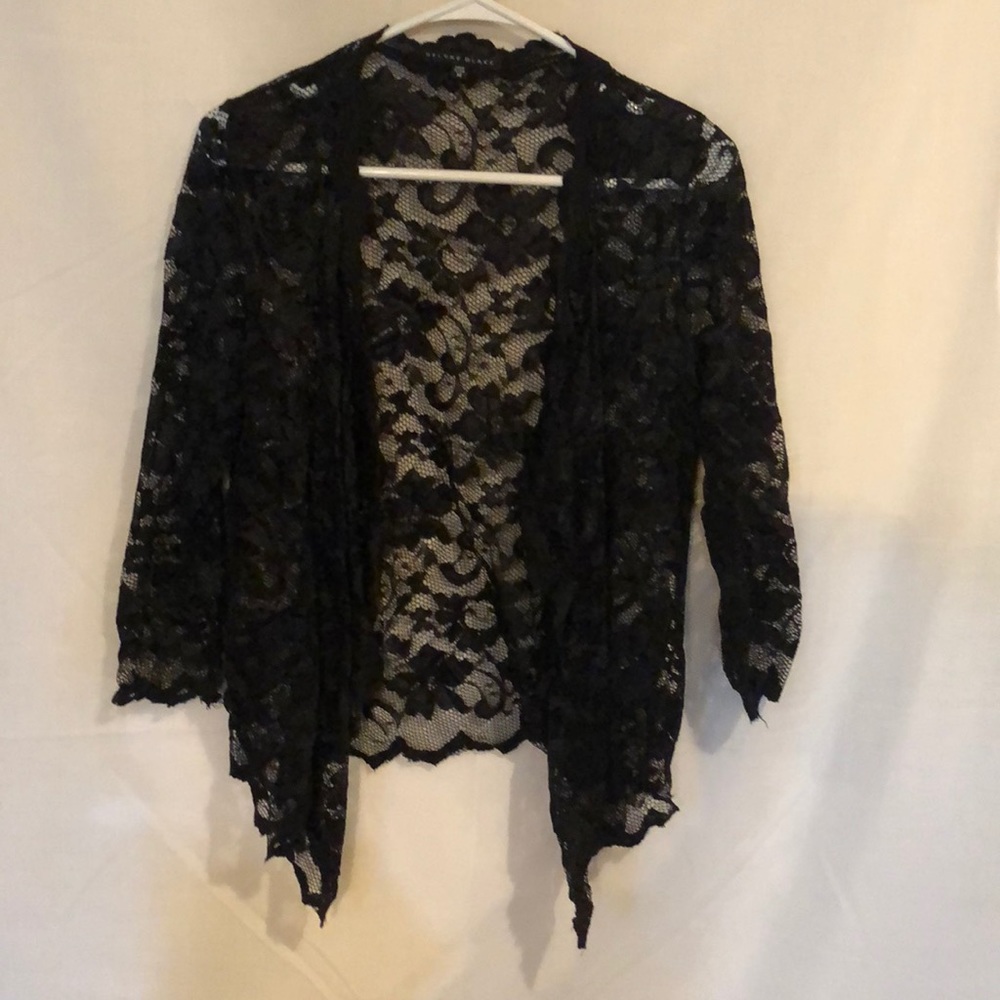 Black lace cardigan
